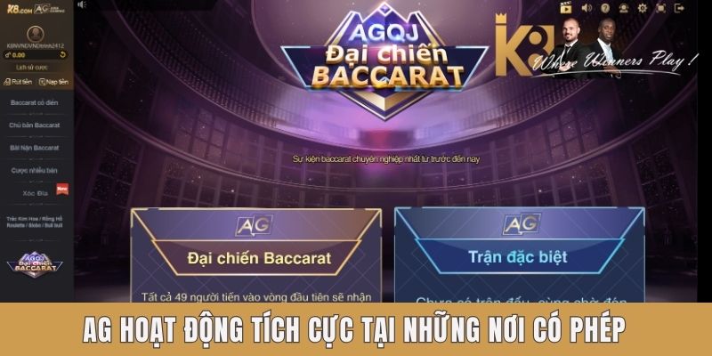 AG hoạt động tích cực tại những nơi có phép AG hoạt động tích cực tại những nơi có phép