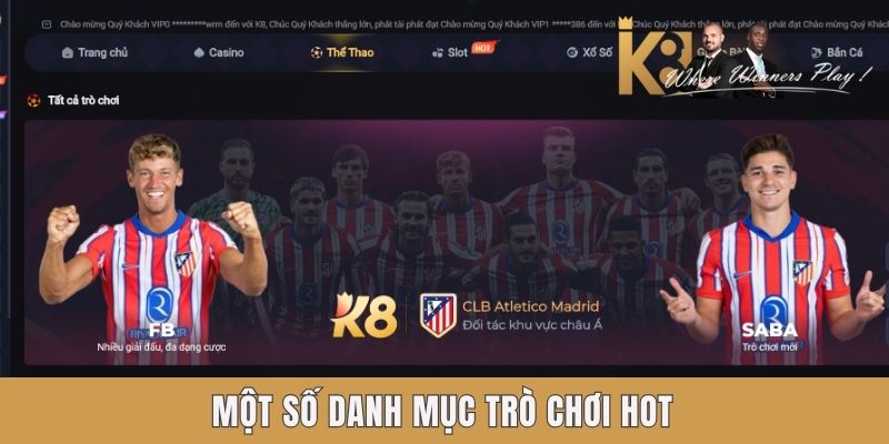 Một số danh mục trò chơi hot Một số danh mục trò chơi hot
