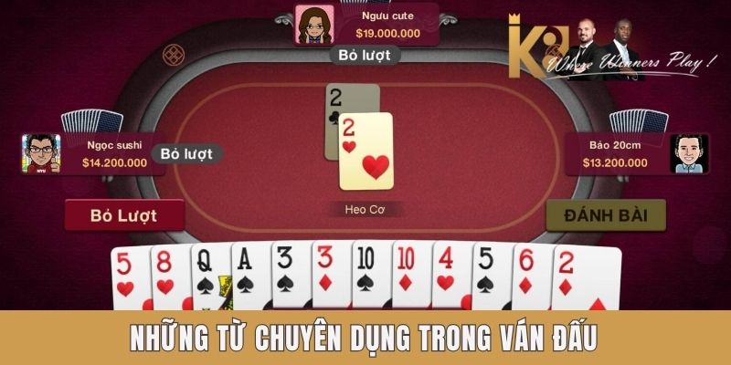 Những từ chuyên dụng trong ván đấu Những từ chuyên dụng trong ván đấu