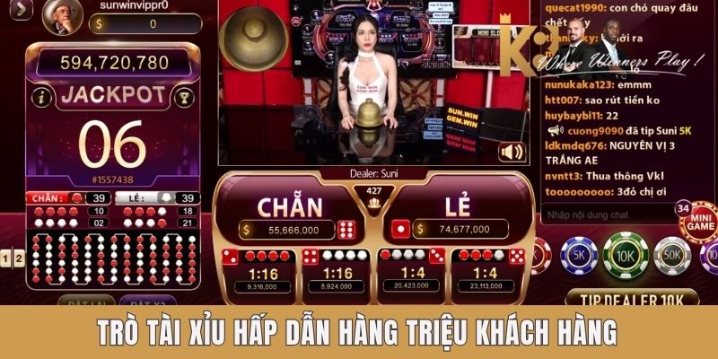 Trò Tài xỉu hấp dẫn hàng triệu khách hàng Trò Tài xỉu hấp dẫn hàng triệu khách hàng