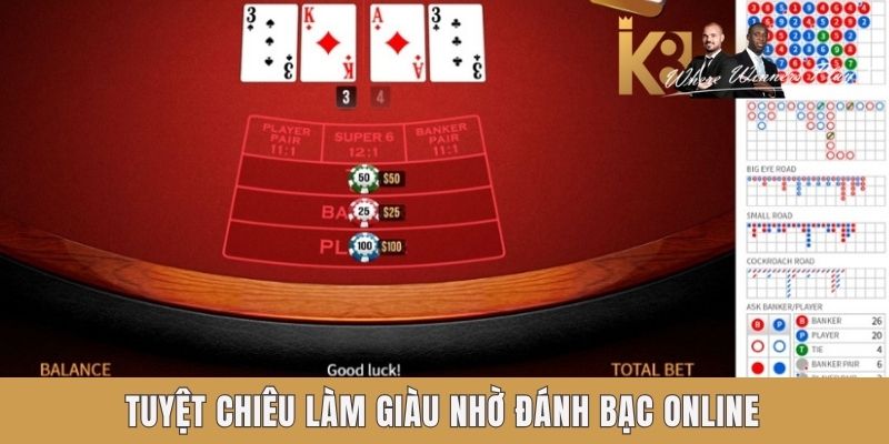 Tuyệt chiêu làm giàu nhờ đánh bạc online Tuyệt chiêu làm giàu nhờ đánh bạc online
